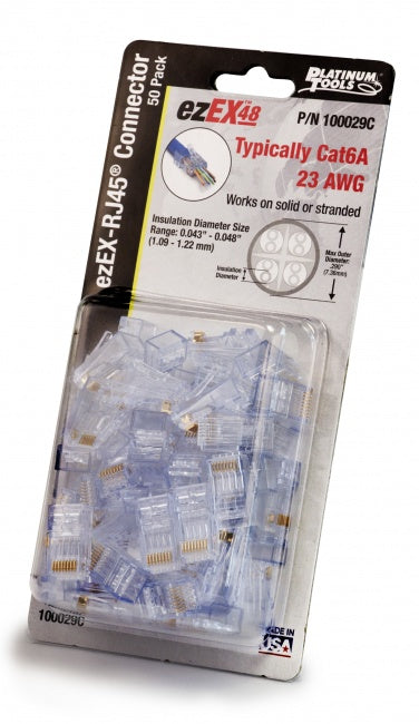 Platinum Tools - 100019C - ezEX48 Connector (10 Per Clamshell)
