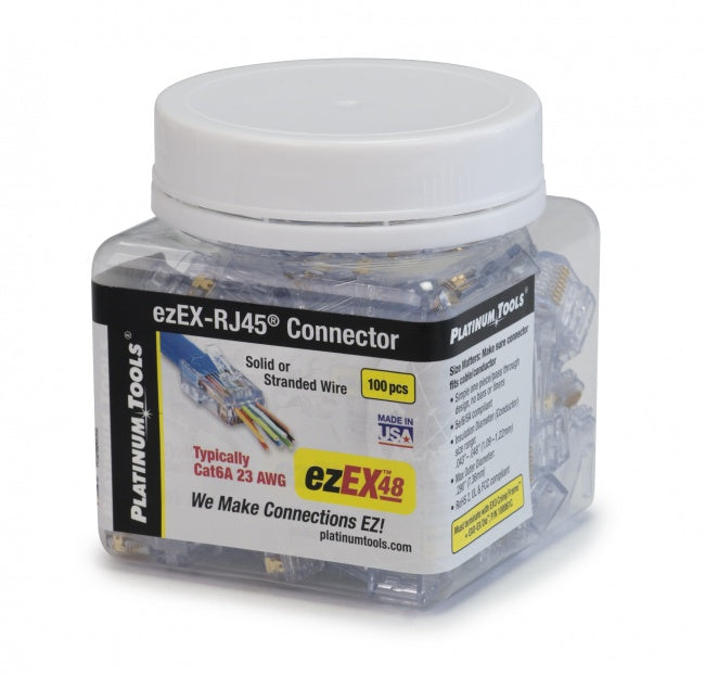 Platinum Tools - 100019C - ezEX48 Connector (10 Per Clamshell)