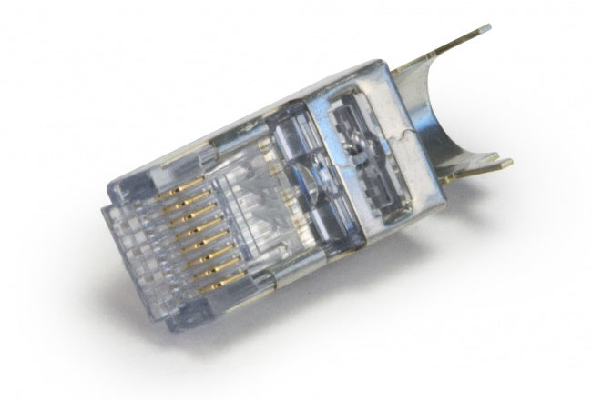Platinum Tools - 100025C - ezEX44 Cat6 Shielded RJ45 External Ground Connector, 25/Clamshell.
