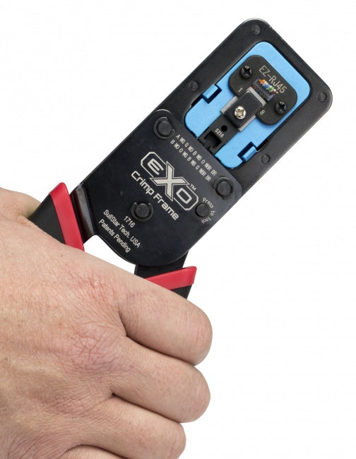 Platinum Tools - 100062C - EXO Crimp Frame™ with EZ-RJ45 Die. Clamshell.