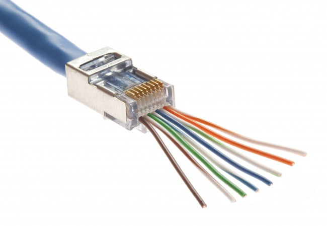 Platinum Tools - 105020 - EZ-RJ45 Shielded, Internal Ground. Pkg 100pc/Bag.