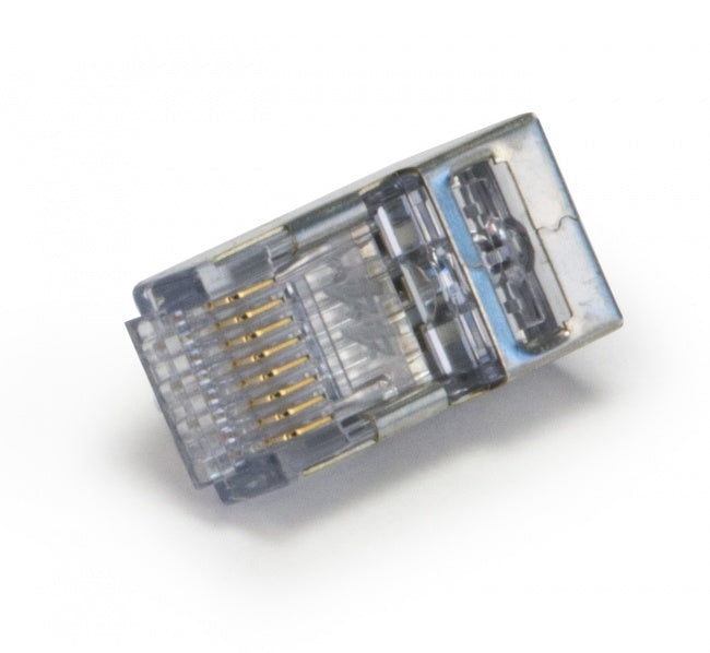 Platinum Tools - 105027 - ezEX44 Cat6 Shielded RJ45 Internal Ground Connectors, 100/Bag.