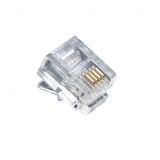 Platinum Tools - 106118J - RJ-11 (6P4C), Round-Stranded (100 Per Jar)