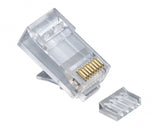 Platinum Tools - 106185 - RJ45 (8P8C), Cat6 2 pc. Round-Solid 3 Prong, w/Liner. 500/Bag.