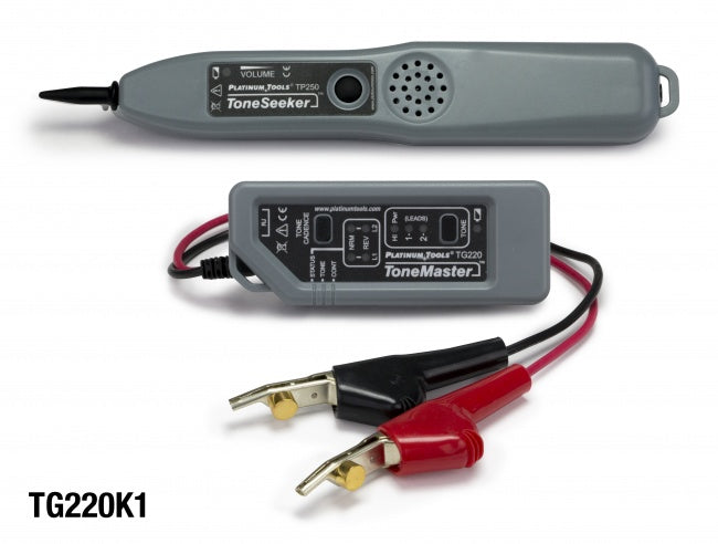 Platinum Tools - TG220K1C - Professional Tone & Probe Kit, ABN Clips. Clamshell.
