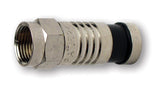 Platinum Tools - 18200 - F-Type Nickel SealSmart Coaxial Compression Connectors RGB 24AWG (Bulk Package 25pc/Bag)