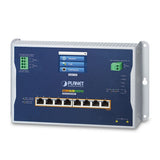 Planet - WGS-5225-8UP2SV - Industrial L2+ 8-Port 10/100/1000T 802.3bt PoE + 2-Port 1G/2.5G SFP Wall-mount Managed Switch with LCD Touch Screen