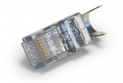 Platinum Tools - 202052J - ezEX48 Cat6A Shielded RJ45 External Ground Connector, 50/Jar.