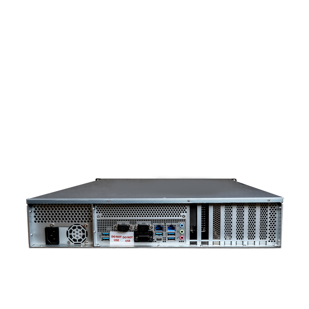 Digital Watchdog - DW-BJAiP80TR - Blackjack P-Rack AI 2U RAID 5, Windows OS on SSD, 4 DW Spectrum recording licenses and 4 IVA Ai Server licenses pre-installed, 64 analytic streams, 600Mbps throughput, Intel i7, 32GB RAM, 80TB storage, 5 Year Limited