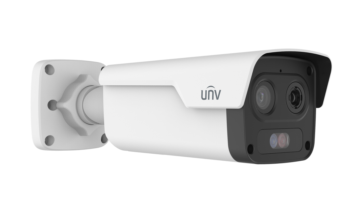 UNV - TIC2A32SA-F10-4F8AC-I1 - UNV Dual Dual-spectrum Thermal Network Bullet Camera Thermal:256*192(10mm)  Optical: 4MP(8mm)