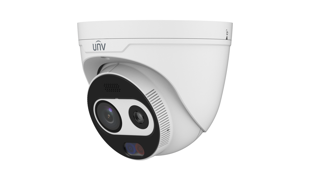 UNV - TIC3612SA-F7-4F6AC-I1 - UNV Dual Dual-spectrum Thermal Network Turret Camera Thermal:256*192(7mm)  Optical: 4MP(6mm)