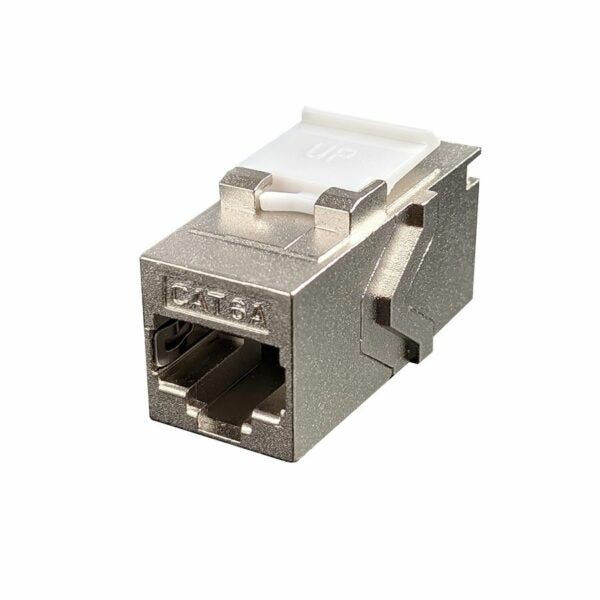 Simply 45 - S45-3275-25 - 10G STP Keystone Feed-Thru Coupler - w/6-Color Snap-On ID Bars Included. 1ea/Bag, 25/Pack