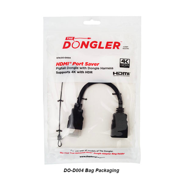 Simply 45 - DO-D004 - The Dongler - HDMI Port Saver Adapter Dongle - Type A to Type A. - 1Ea/Bag