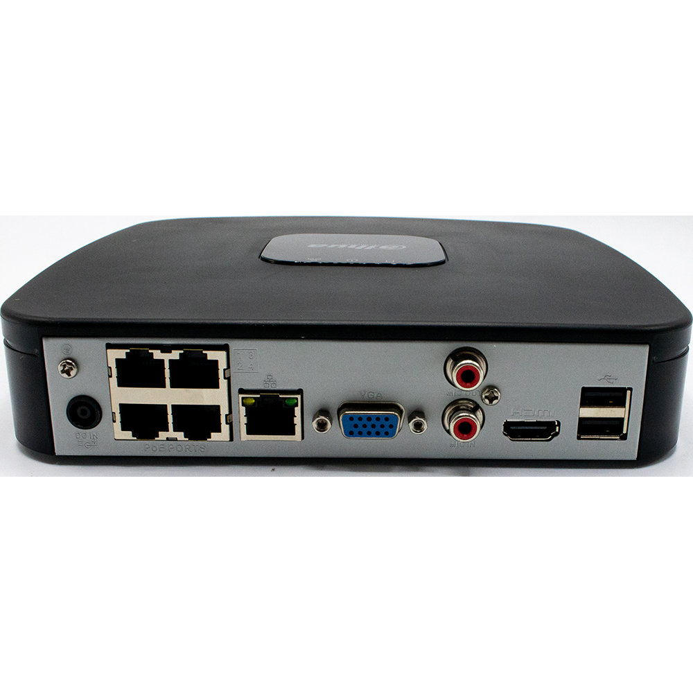 Dahua - N41C1P - NVR 4CH POE 4K 2SATA, NO HDD