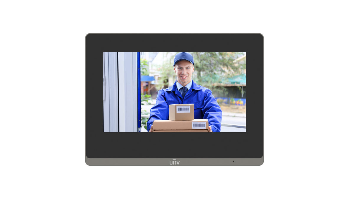 UNV - OEI-371S-H-W - Wall Mounted 7-inch Indoor Station
(Concealed wire installation)