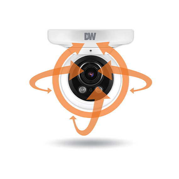 Digital Watchdog - DWC-MPVA2WiAT - MEGApix 2.1MP/1080p vandal ball turret IP camera with a vari-focal lens and IR with IVA+ license