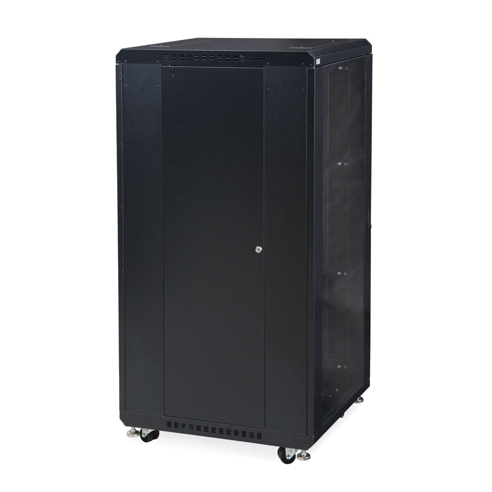 Kendall Howard - 3101-3-024-27 - 27U LINIER® Server Cabinet - Glass/Solid Doors - 24
