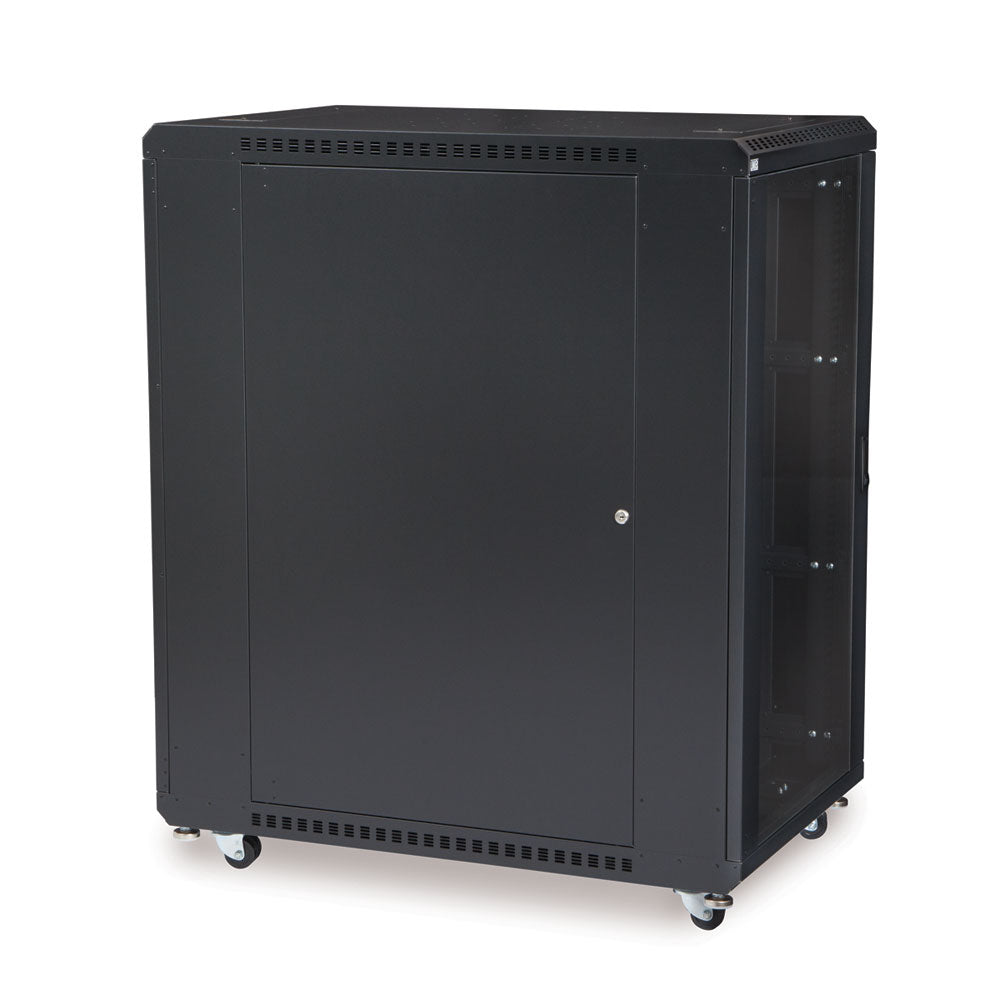 Kendall Howard - 3103-3-001-22 - 22U LINIER® Server Cabinet - Glass/Glass Doors - 36
