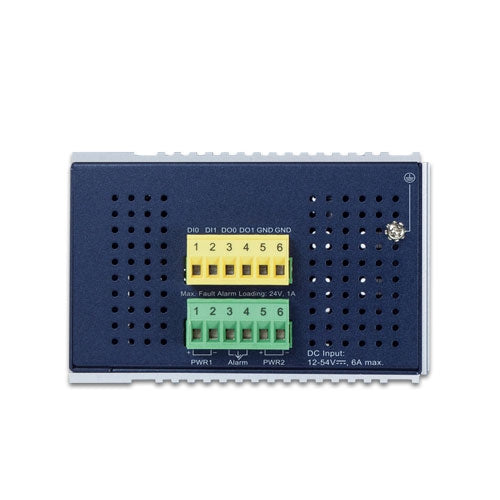 Planet - IGS-5225-8P4S-12V - Industrial L2+ 8-Port 10/100/1000T 802.3at PoE + 2-Port 100/1G SFP + 2-Port 100/1G/2.5G SFP Managed Ethernet Switch w/ 12V Booster