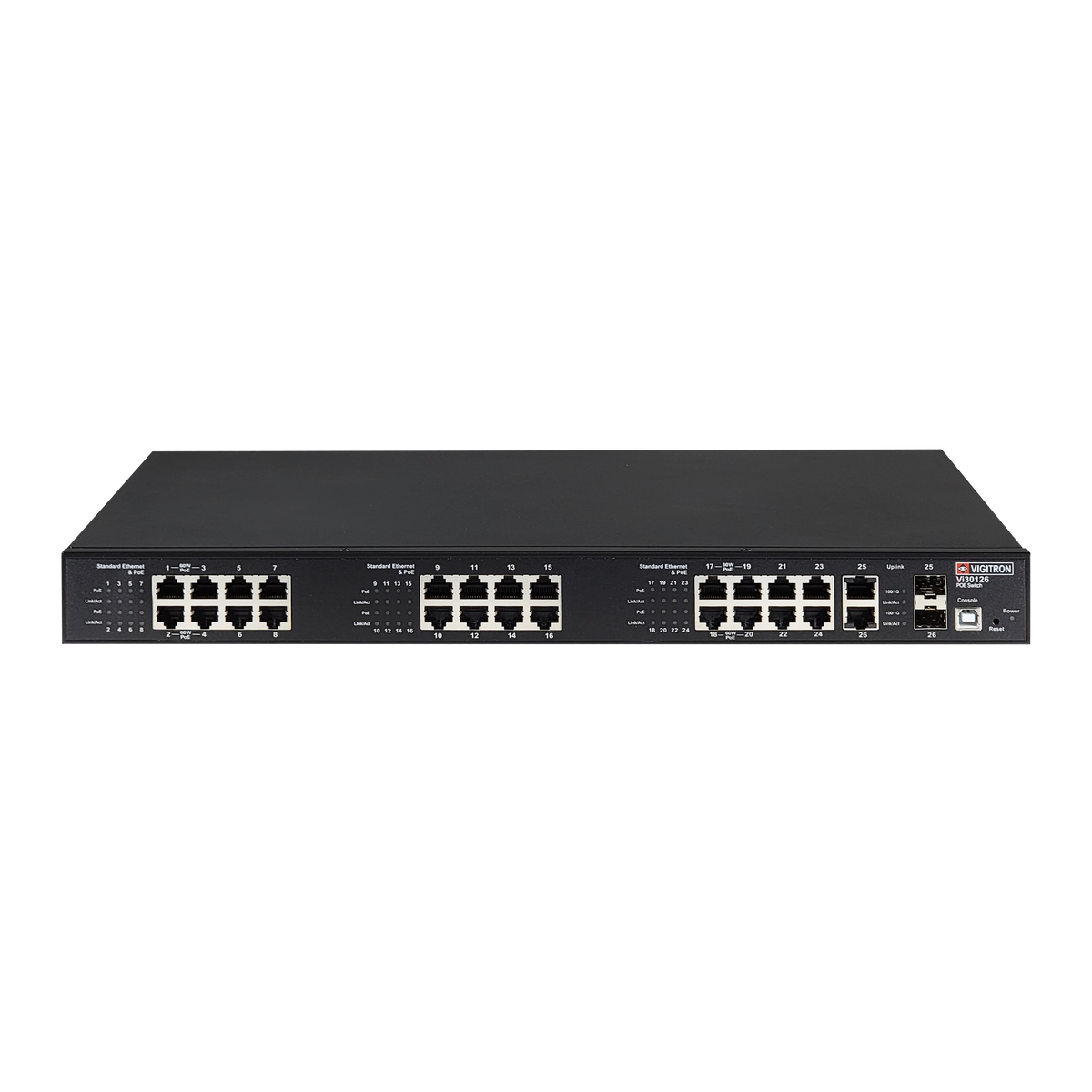 Vigitron - Vi30126 - 26-Port L2 High Power PoE Managed Switch