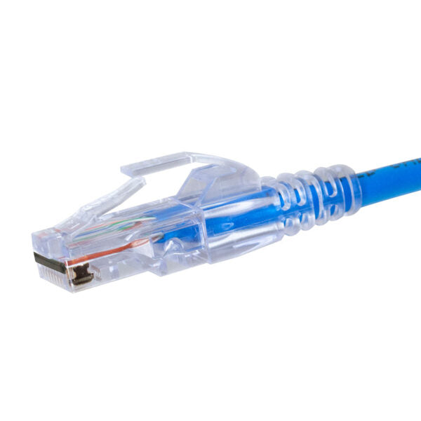 Simply 45 - S45-1500P - PROSeries Pass Through Blue Tint - Cat5e UTP with Cap45 - 100pc Jar 