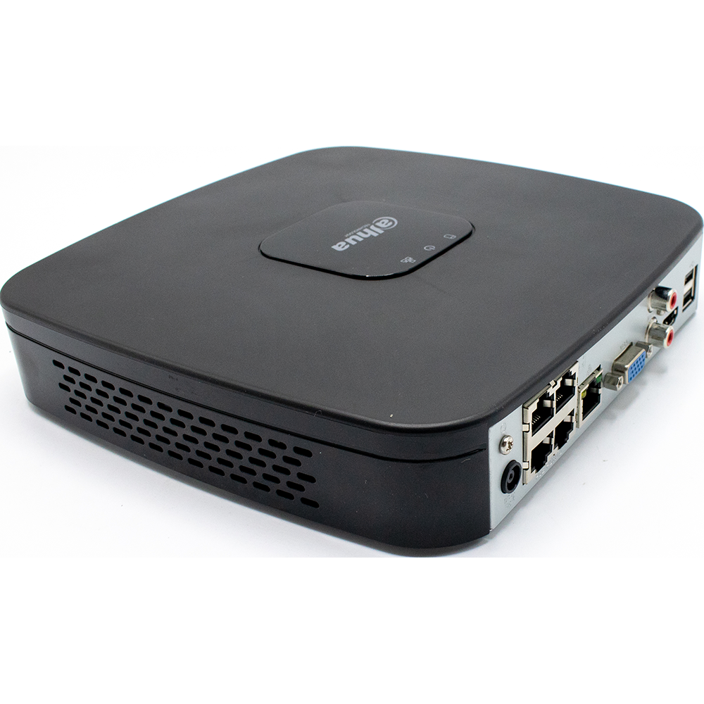 Dahua - N41C1P - NVR 4CH POE 4K 2SATA, NO HDD