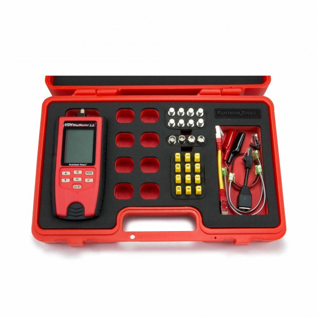 Platinum Tools - 4082 - Durable Plastic Case for VDV MapMaster 3.0 with Foam Insert