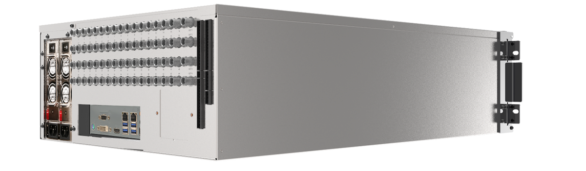 ExacqVision - 4808-78T-R4Z - 66 TB Z-Series Rackmount 4U Recorder Professional Client Win10 with 8 IP Licenses and 48 Analog Inputs