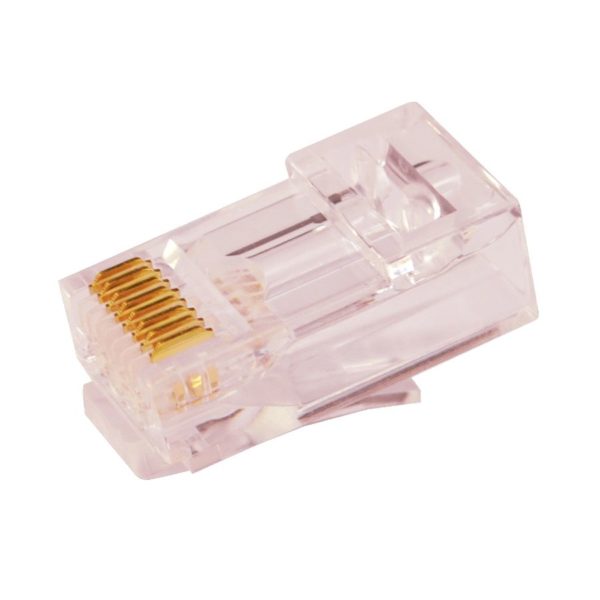 Simply 45 - S45-1700 - Pass Through Red Tint, Hi/Lo Stagger - Cat6/6a UTP - 100pc Jar