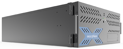ExacqVision - 6408-96T-R4A-E - 96TB A Series Hybrid 4U Recorder Enterprise Client Win10 with 8 IP Cameras Licenses
