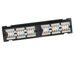 Platinum Tools - 650-12C5 - Patch Panel, 12 Port, Cat5e, NS, 110 Box