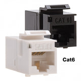 Platinum Tools - 768BK-1 - Cat6 Keystone Coupler, F to F, Black UTP. 1/Bag.