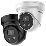 Hikvision - PCI-T18F2S Black - 8 MP AcuSense Fixed Turret Network Camera