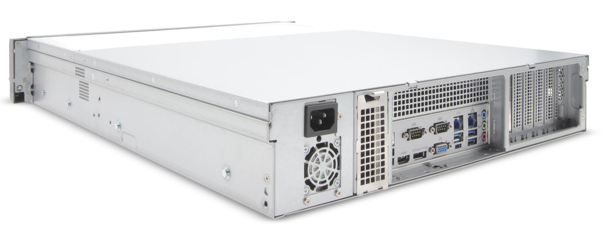 EXACQ - IP08-72T-FAW-E - IP 2U Rackmount Frontload A-Series exacqVision NVR with 8 IP Enterprise licenses (150 max), 72TB RAID5 configured storage (60TB usable). Windows 10 IoT Ent LTSC OS on SSD, 16GB RAM, Dual 2.5GbE on-board, 6 x USB, 1 x HDMI, 1 