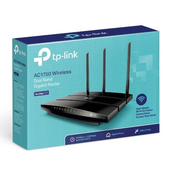 TP-Link - ARCHER C7 - AC1750 Wireless Dual Band Gigabit Router