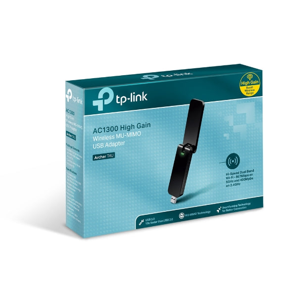 TP-Link - ARCHER T4U_V3 - AC1300 Wireless Dual Band USB Adapter