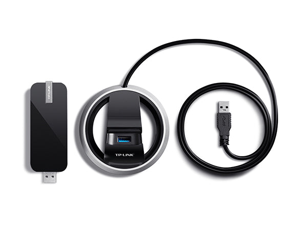 TP-Link - ARCHER T9UH - AC1900 WRLS USB ADAPTER WRLS USB 3.0 EXTERNAL ANTENNA