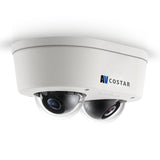 Arecont Vision - AV4856DN-28 - 4MP 2 Sensor Camera 4 MP 2 x 1920x1080 2 x 2.8mm MP Lens Remote Focus H.265/H.264 MicroDome Duo LX
