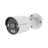 AVYCON - AVC-NCB51F28 - 5MP (2592x1944), H.265+ Bullet IP Full Color Camera, True WDR, AI, InfiniteColor™, 5MP@30FPS, Triple Stream, 2.8mm Lens, MicroSD, Onvif, DC12V / PoE, IP67, White