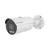 AVYCON - AVC-NCB51M - 5MP (2592x1944), H.265+ Bullet IP Full Color Camera, True WDR, AI, InfiniteColor™, 5MP@30FPS, Triple Stream, 2.7-13.5mm Motorized A/F Lens, MicroSD, Onvif, DC12V / PoE, IP67, White
