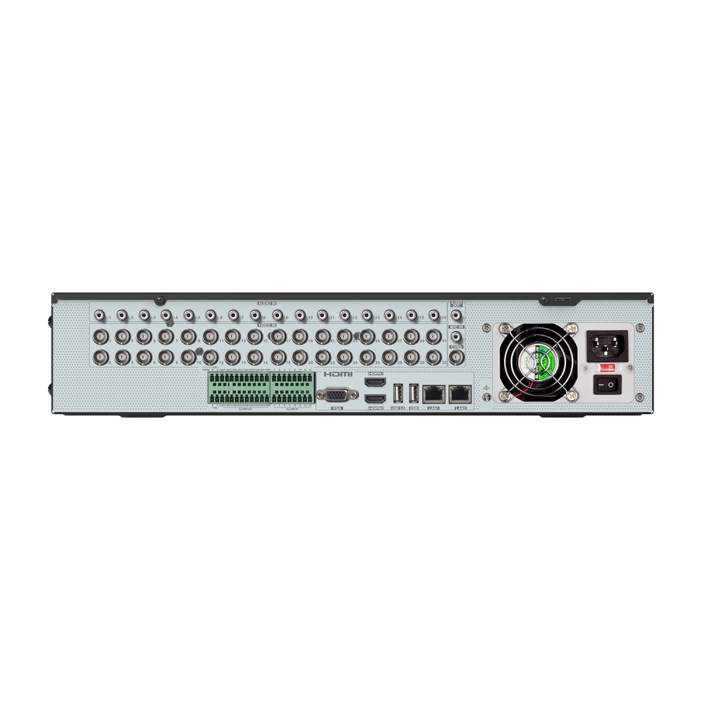AVYCON - AVR-NT832A-10T - All-in-One Hybrid H.265 4K DVR, 8MP Lite, 5MP, 1080P, 960H HD - 32 Channel, 8 additional IP channels support, 16ch audio, eSATA, 10TB HDD Installed, NDAA
