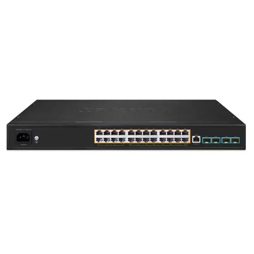 PLANET - AVS-4210-24HP4X - 8-Port 10/100/1000T 802.3bt PoE + 16-Port 10/100/1000T 802.3at PoE + 4-Port 10G SFP+ Managed AV Switch