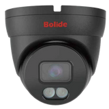 BOLIDE - BN8019FCB - H.265 5MP 2.8mm Fixed Lens IP67 Full Color Camera, Color At Night Warmlight Up to 82 Feet, Built-in Microphone POE, 12VDC, iPac AI Enabled with Facial Recognition System, NDAA Compliant, Black Housing