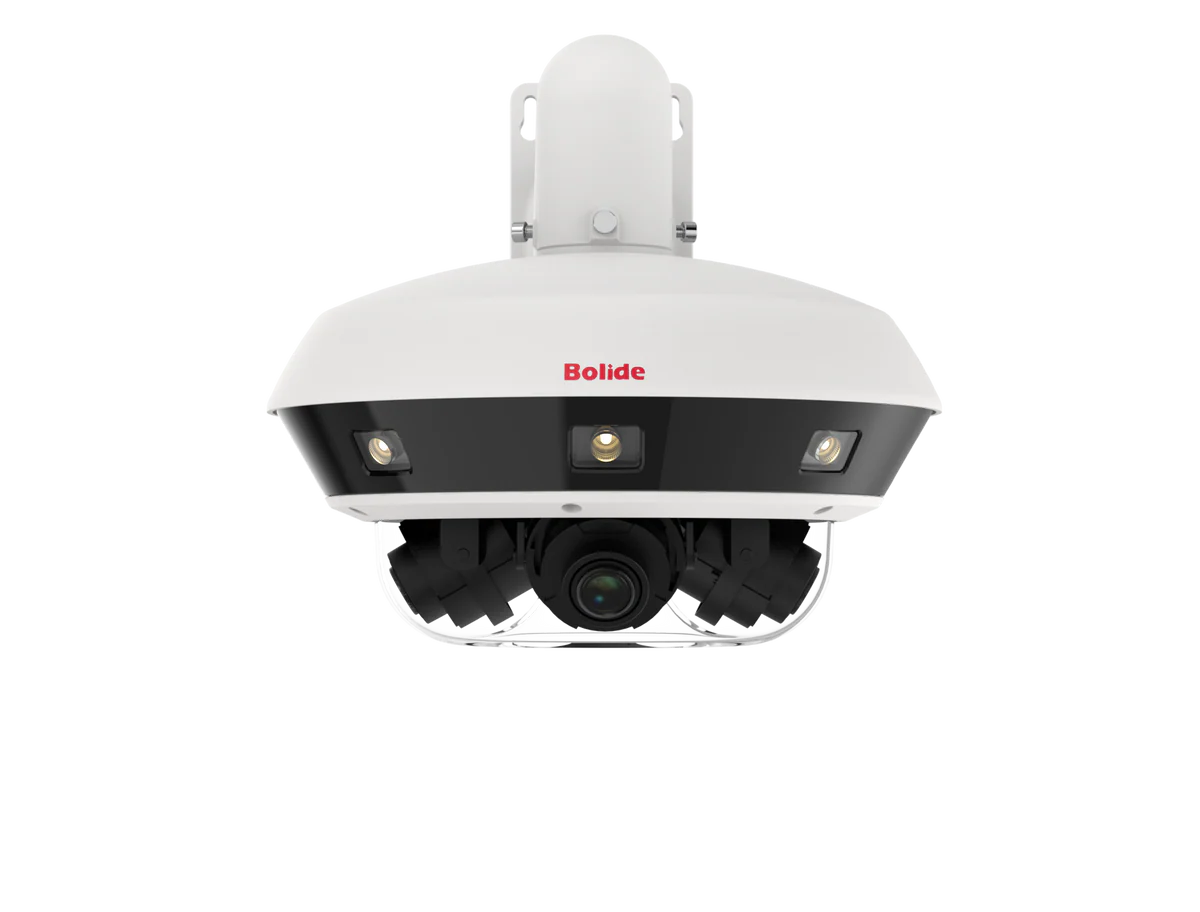 BOLIDE - BN8108R/NDAA - 5MP Multi-Sensor Camera, 4 Adjustable Lenses In One Camera Cover Up to 360° Field of View, 4-Channel Steam Output, and Each Channel Can Output Max. 5MP @ 25/30FPS, 4-Channel Starlight and 120Db WDR, Built-in Dual Source Illumi