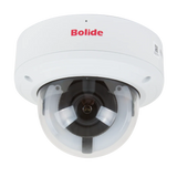 BOLIDE - BN9029AVAIRAD/TAA - TAA Compliant H.265 8MP 2.8-12mm Motorized Varifocal Lens IP67 Full Color Active Deterrent Vandal Proof Camera, Color At Night Warmlight Up to 65 Feet, Two-Way Audio ( Built-in Speaker and Mic ), MicroSD Slot Up to 256GB,