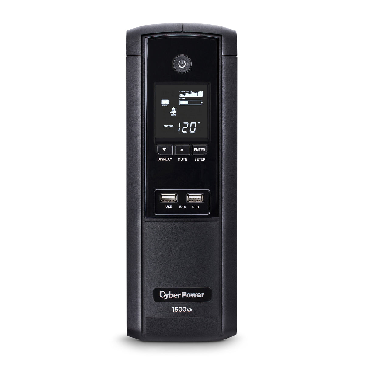 Cyber Power - BRG1500AVRLCD - UPS SYSTEMS Intelligent LCD, 1500VA/900W, Simulated Sine Wave, NEMA 5-15P, 6 ft cord