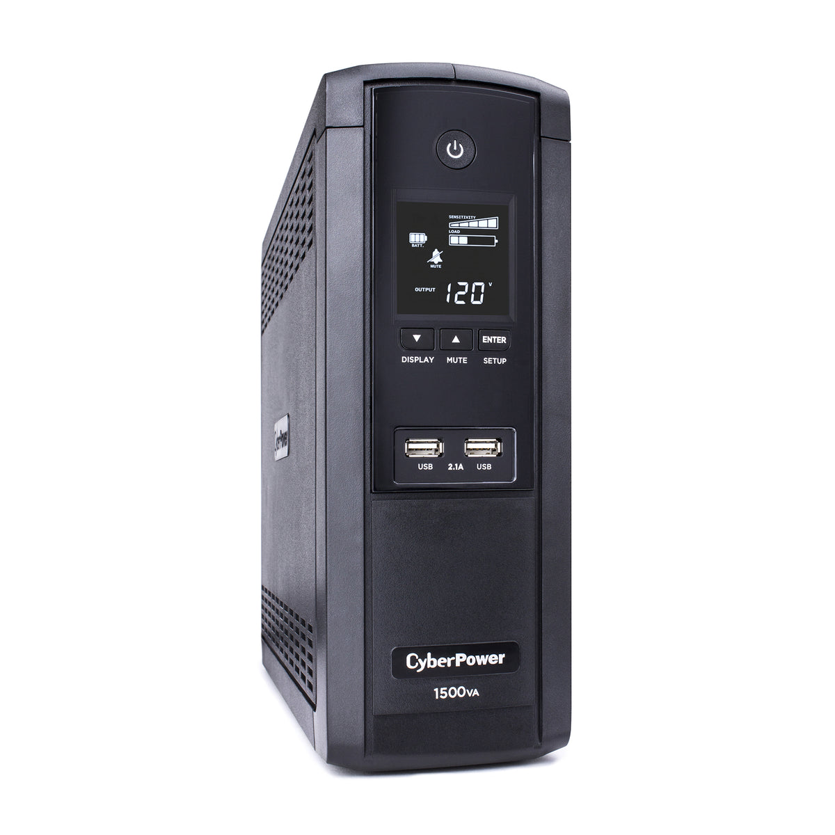 Cyber Power - BRG1500AVRLCD - UPS SYSTEMS Intelligent LCD, 1500VA/900W, Simulated Sine Wave, NEMA 5-15P, 6 ft cord