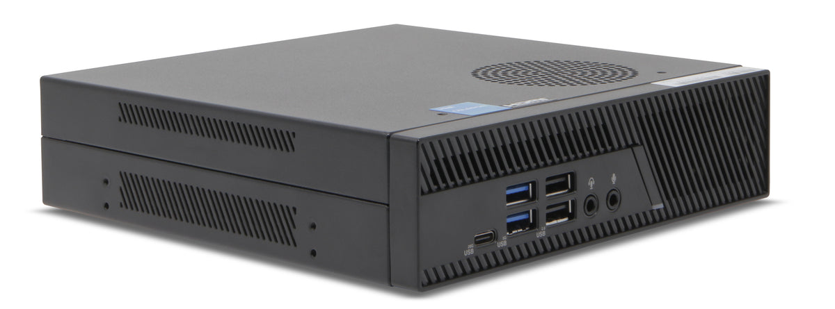 EXACQ - C2-00T-16SL - Live monitoring C-Series exacqVision 16 stream workstation (Single display support), 0TB storage. Linux Ubuntu 22.04 LTS OS on SSD, 8GB RAM, 1 X 1GbE, 1 x 2.5GbE, 8 x USB, 2 x DP, WiFi & BLE. Includes VESA mount kit, mouse and k