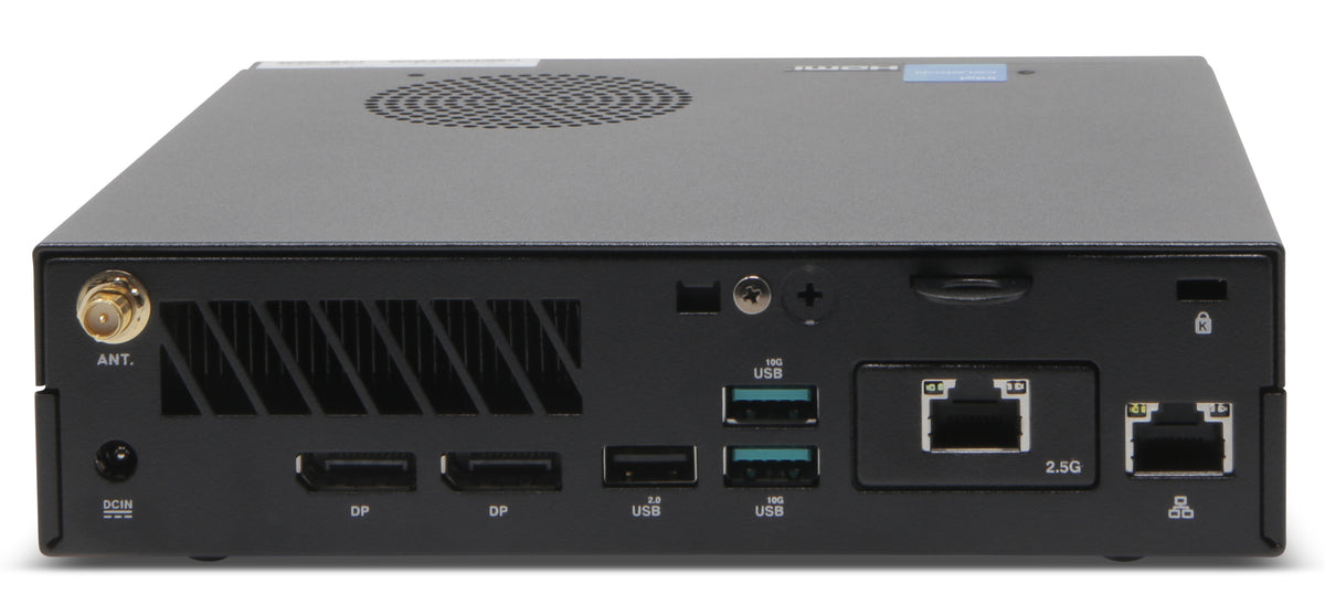 EXACQ - C2-00T-16SL - Live monitoring C-Series exacqVision 16 stream workstation (Single display support), 0TB storage. Linux Ubuntu 22.04 LTS OS on SSD, 8GB RAM, 1 X 1GbE, 1 x 2.5GbE, 8 x USB, 2 x DP, WiFi & BLE. Includes VESA mount kit, mouse and k