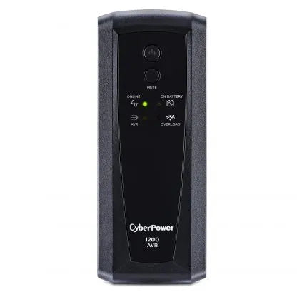 CYBERPOWER - CP1200AVR - 1200VA/720W, Simulated Sine Wave, NEMA 5-15P, 6 ft cord, 10 (5 surge, 5 surge + battery backup), PowerPanel Personal Edition software, 3 year warranty